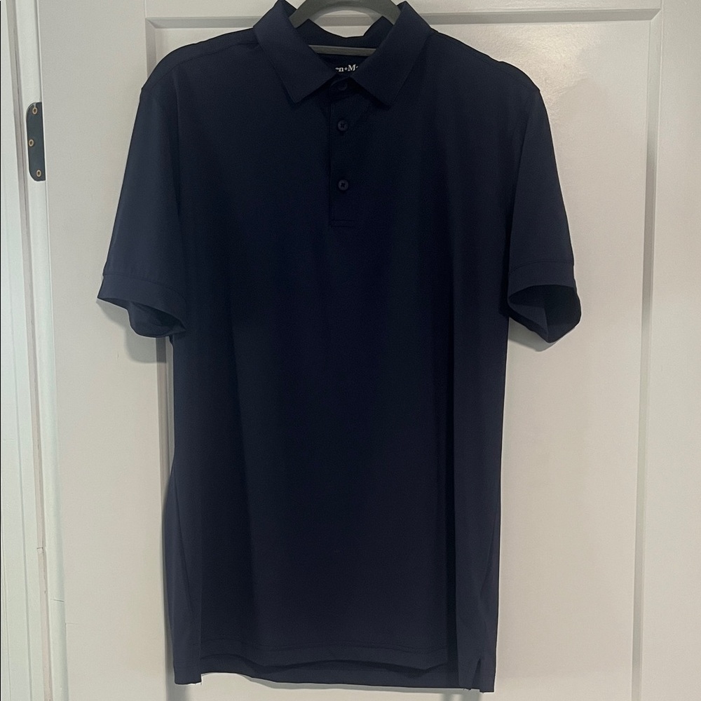 Mizzen+Main Men's Navy Polo Shirt